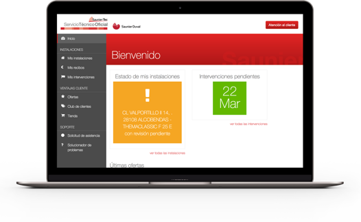 Área de clientes